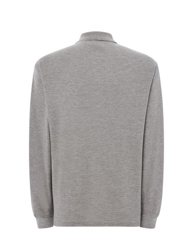 Men`s polo shirt polo pora 210 ls gray melange Jhk