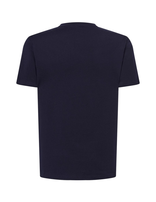 "Koszulka Męska JHK TSUA PICO URBAN V-NECK Granat - Idealna na Nadru
