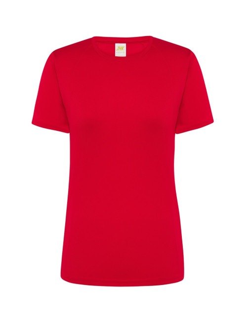 "Buy JHK Red Sport Lady T-shirt - Breathable, Quick-dry, Perfect for 