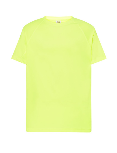 "Koszulka męska JHK Sport Man - złoty fluor, szybkoschnący, idealn