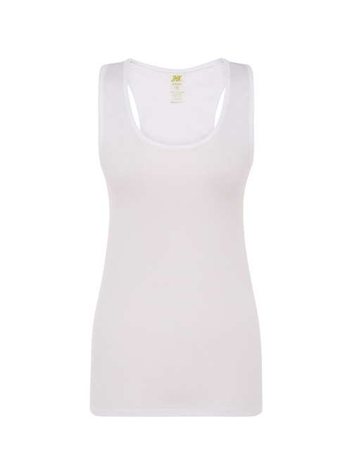 "Shop JHK Women's Sport Aruba T-shirt - White, Polyester, Sizes S-XXL