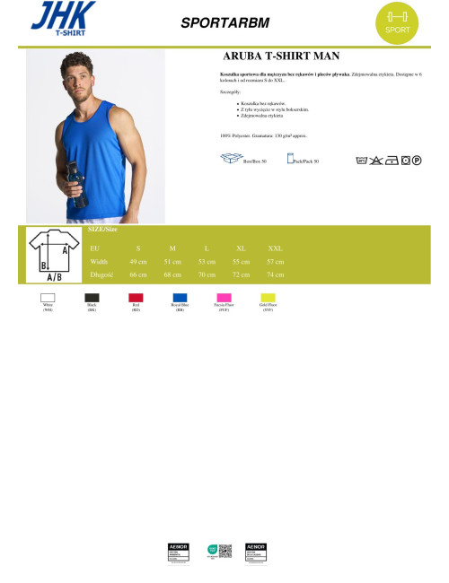 "Buy JHK Men's Sports T-Shirt Aruba, Red, with Logo Print and Embroid