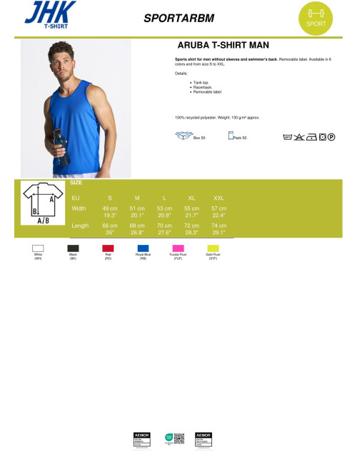 "Buy JHK Men's Sports T-Shirt Aruba, Red, with Logo Print and Embroid