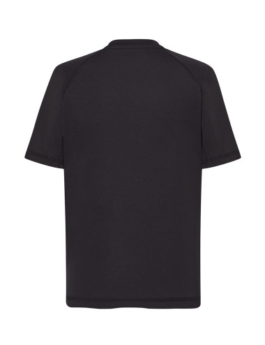 "JHK Kids Sports T-Shirt: Breathable, Quick-Dry, Black - Perfect for 