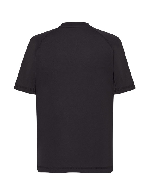 "JHK Kids Sports T-Shirt: Breathable, Quick-Dry, Black - Perfect for 