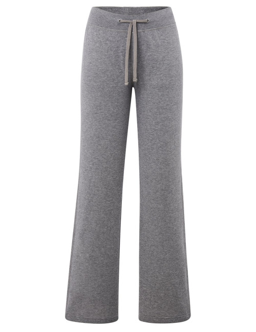 Spodnie dresowe damskie sweats pants lady szary melanż Jhk