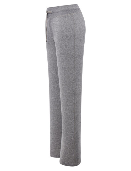 Spodnie dresowe damskie sweats pants lady szary melanż Jhk
