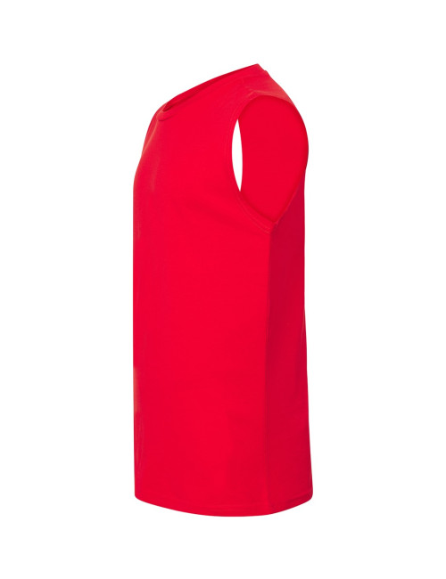 "Men's Red Urban Tank Top by JHK - 100% Cotton, Available in All Size