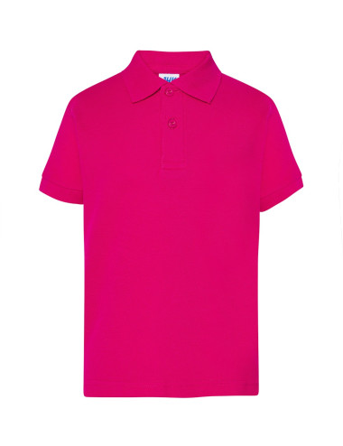 Koszulka polo dziecięca pkid 210 fucsia Jhk