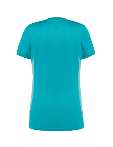 "Women's Turquoise JHK Sports T-Shirt - Breathable, Quick-Drying, Emb