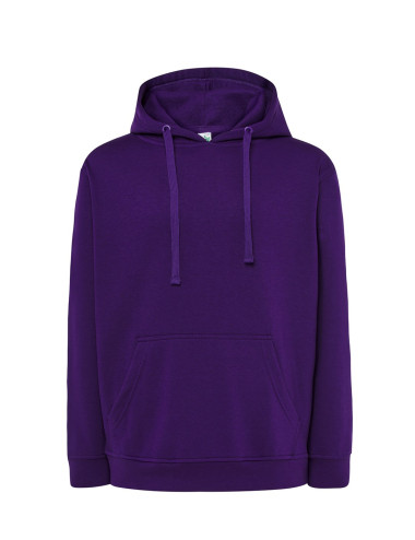 Bluza dresowa męska swra kng kangaroo purpurowy Jhk