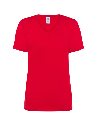 T-shirt for women tsrl cmfp lady comfort v-neck red Jhk