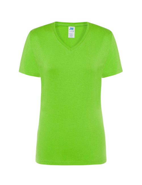 Women`s t-shirt tsrl cmfp lady comfort v-neck lime Jhk