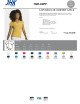 Koszulka damska tsrl cmfp lady comfort v-neck limonkowy Jhk