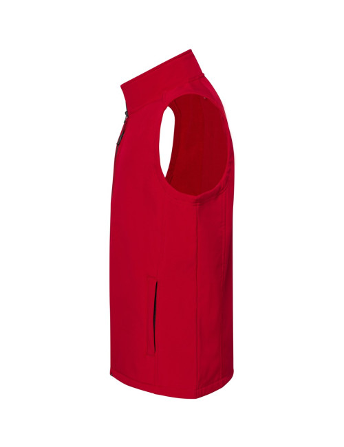 Softhshell vest jacket red Jhk