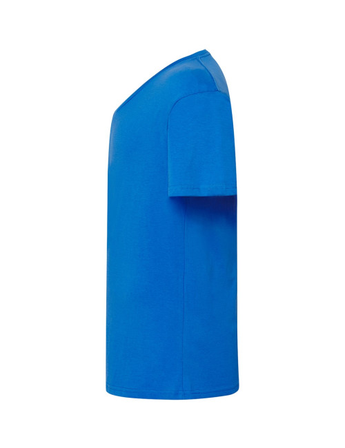 "Koszulka męska JHK TSUA PICO URBAN V-NECK - dopasowana, 100% baweł