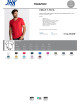 "Koszulka męska JHK TSUA PICO URBAN V-NECK - dopasowana, 100% baweł