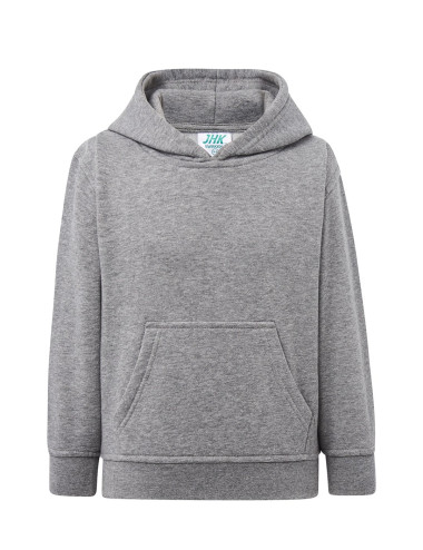 Bluza dresowa dziecięca swrk kng kid kangaroo szary melanż Jhk