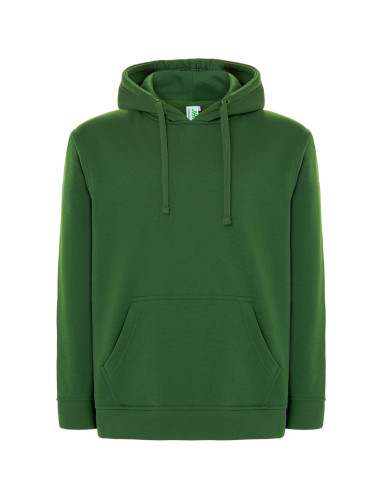 Herren-Sweatshirt swra kng känguru flaschengrün JHK