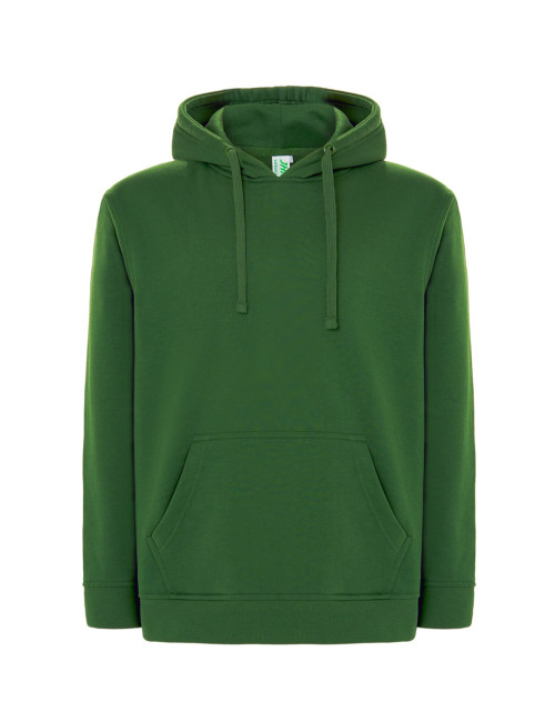Herren-Sweatshirt swra kng känguru flaschengrün JHK