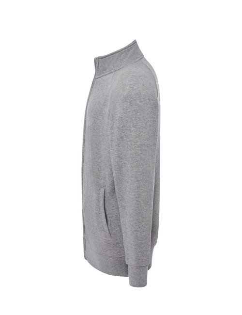 Bluza dresowa męska full zip sweatshirt szary melanż Jhk