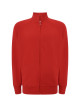 Herren-Sweatshirt mit durchgehendem Reißverschluss, rot, JHK