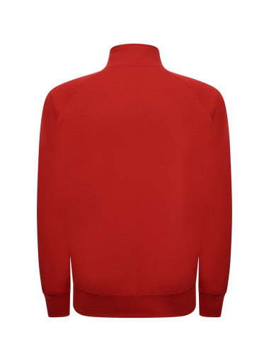 Herren-Sweatshirt mit durchgehendem Reißverschluss, rot, JHK