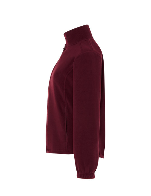 Ciepła bluza polarowa damska 300 g/m2, regulowany dół polar flrl 300 burgundowy Jhk