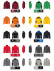Men`s fleece flra 340 premium burgundy/black Jhk