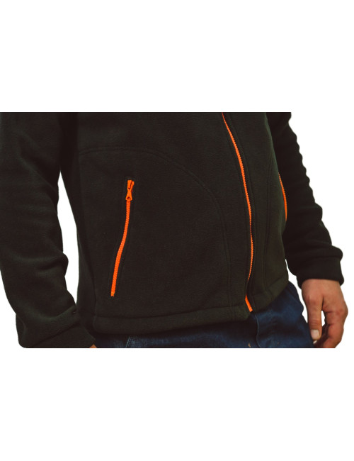 Men`s fleece flra 340 premium black/orange Jhk