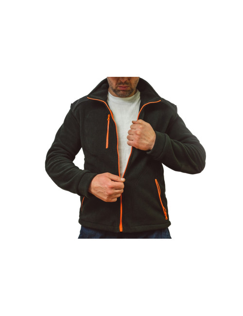 Men`s fleece flra 340 premium black/orange Jhk