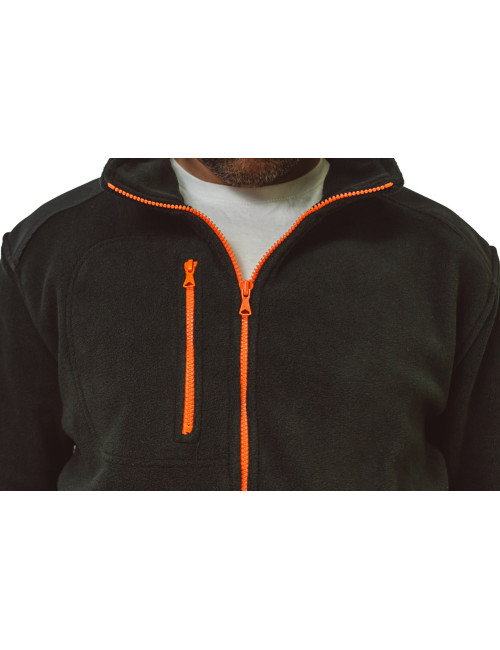 Men`s fleece flra 340 premium black/orange Jhk