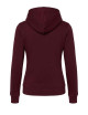 Women`s sweatshirt swul kng kangaroo lady burgundy Jhk