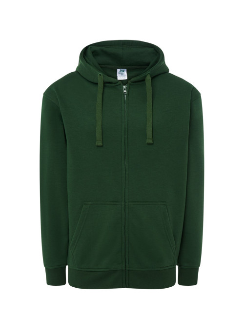 Men`s swua hood sweatshirt bottle green Jhk