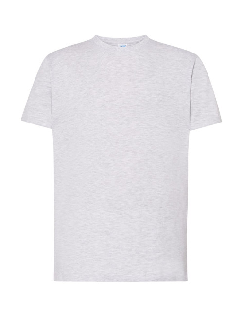 "JHK TSRA 170 Regular Hit T-shirt: Męska Koszulka w Popielatym Melan