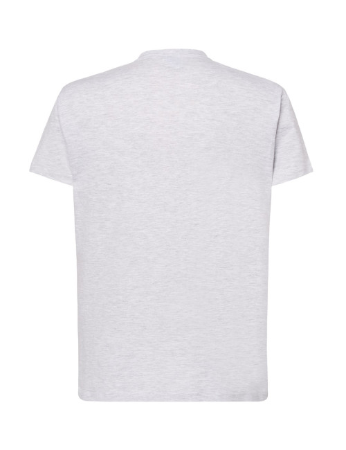 "JHK TSRA 170 Regular Hit T-shirt: Męska Koszulka w Popielatym Melan
