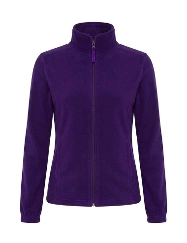 Warmes Damen-Fleece-Sweatshirt 300 g/m2, verstellbarer Boden, Fleece-Flrl 300, lila Jhk