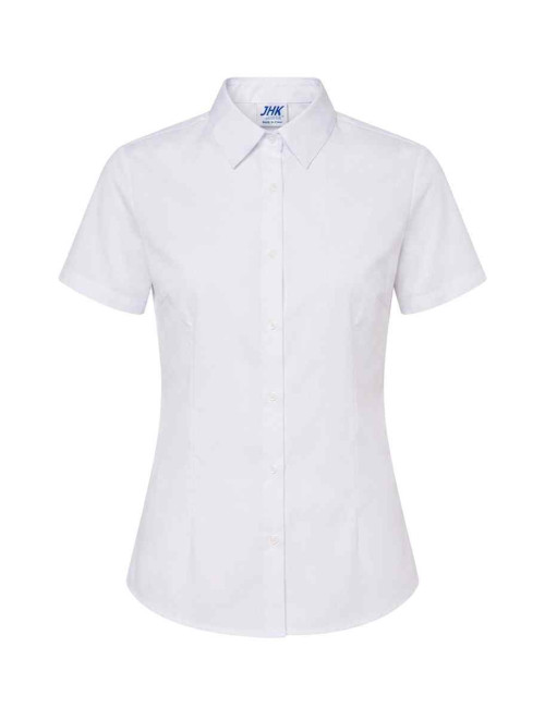 Women`s shl oxf ss wh white shirt Jhk