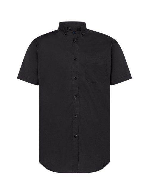 Sha Pop Herrenhemd SS Schwarz Jhk
