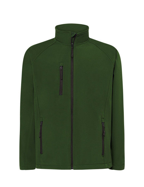 Softshell jacket bottle green Jhk