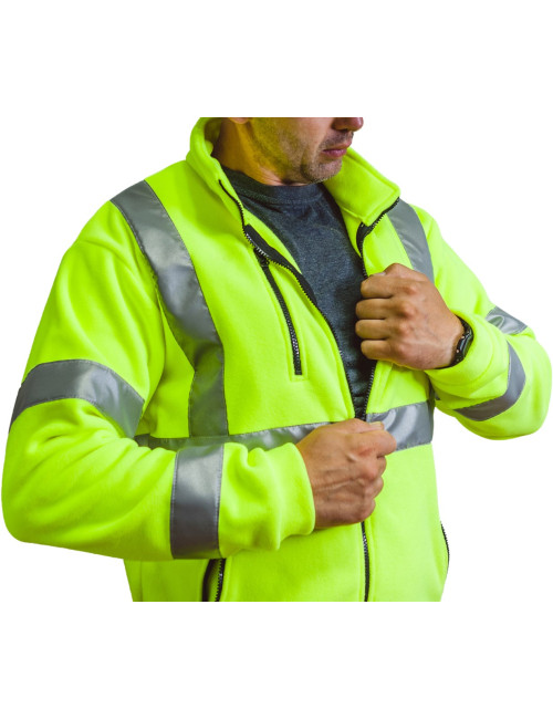 JHK FLRA 340 HV Premium Men's Fleece Fluorescent Gold