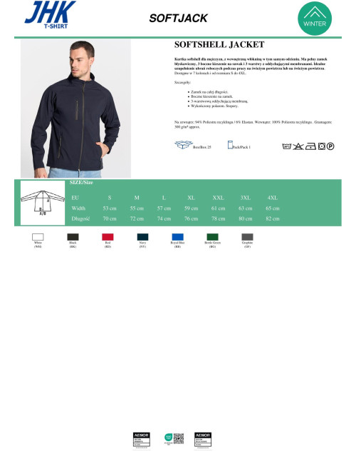Jhk Graphit-Softshelljacke