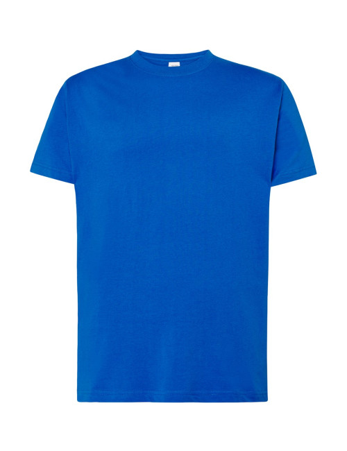 "Koszulka męska JHK TSUA 150 Slim Fit - niebieska, 100% bawełna, id