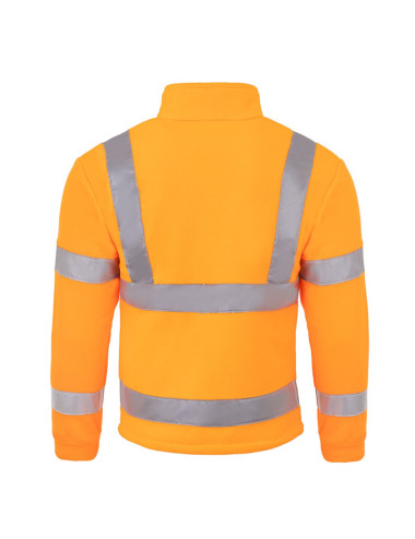 JHK FLRA 340 HV Premium Men's Fleece Fluorescent Orange