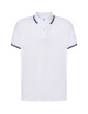 Herren-Poloshirts Polo Pora 210 Kontrastweiß/Marineblau JHK