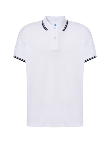 Men`s polo shirts polo pora 210 contrast white/navy Jhk