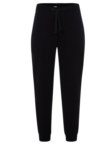 Herren-Jogginghose, Jogginghose, Bündchen, Mann, Schwarz, JHK