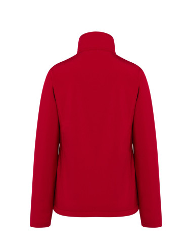 Softhshell lady jacket red Jhk