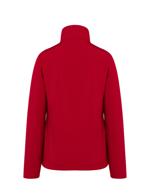 Softhshell lady jacket red Jhk