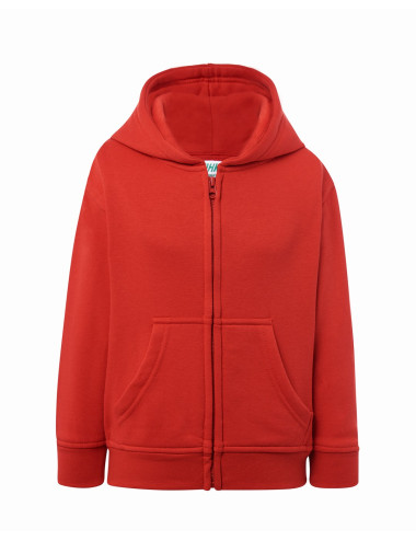 Kinder-Sweatshirt mit Kapuze, rot, JHK